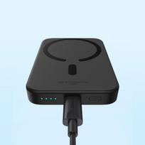 LiPo Powerbank 6000mAh 20W wireless charging 15W USB-C Magsafe compatible Mini Air black BASEUS