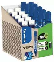 Pilot Pen Pilot V-Board Master mėlynas lentos markeris 10 vnt. + 10 papildymo talpų