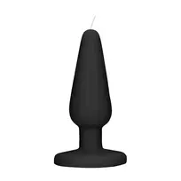 S-Line by Shots dekoratyvinė žvakė, kištuko formos, juoda, 12 cm