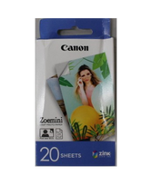 SALE OUT. 20 sheets | ZP-2030 | Photo Paper | White | 5 x 7.6 cm | DAMAGED PACKAGING
