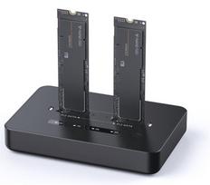 Gembird Desktop dual drive USB Type-C M.2 NVME (and SATA) SSD docking station