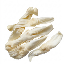 Baltos triušio ausys, 250 g
