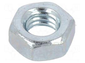 Nut | hexagonal | M4 | Thread: metric | steel | Plating: zinc | 7mm