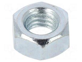 Nut | hexagonal | M6 | Thread: metric | steel | Plating: zinc | 10mm