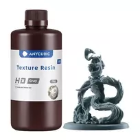 3D Spausdintuvo Derva - ANYCUBIC Texture Resin HD 1 kg Pilka