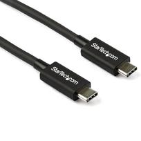 Adapteris StarTech Thunderbolt 3 to Thunderbolt 3 Cable TBLT34MM80CM USB Type-C, USB Type C, 0.8 m, juoda sp.