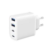 Gembird 4-port 40 W GaN USB PowerDelivery fast charger, White | TA-UC-2A2C-PD40-01-W | 2 x 4 pin USB Type A, 2 x 24 pin USB-C