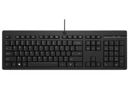 Kompiuterio klaviatūra hewlett packard  HP 125 G2 USB Wired Keyboard  Sanitizable  Copilot Key - Black - US ENG (BULK of 12 pcs)