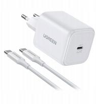 Adapteriai Ugreen  Ugreen X524 USB-C  GaN  45W wall charger + 1m cable (white) (6941876260553)