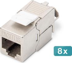 DIGITUS Keystone lizdas Cat6A/RJ45->LSA ekranas 500MHz 8 vnt