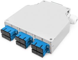 DIGITUS LWL skydelis ant DIN bėgelio, OS2, su SC adapteriu