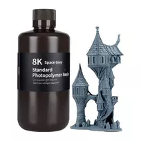 3D Spausdintuvo Derva - ELEGOO Vandeniu Plaunama 8K, 1 kg, 405 nm, Space Gray