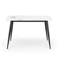 Virtuvinis stalas, baltas, 120 cm x 100 cm x 70 - 76 cm