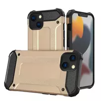 Hurtel Hybrid Armor Tough Rugged phone case for iPhone 13 mini gold