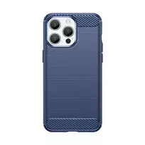 Hurtel Carbon Case phone case for iPhone 15 Pro blue