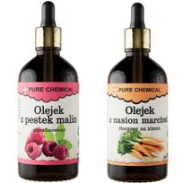Aviečių sėklų aliejus 100ml morkų sėklų aliejus 100ml rinkinys Chosa
