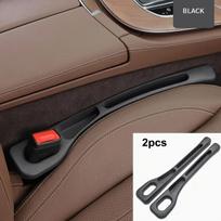 Produkto pavadinimas:** 2 vnt. Universalūs automobilio sėdynių tarpų užpildai su dvigubomis kišenėmis
