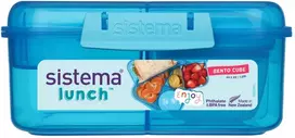 Sistema 1,25 l „Bento Cube“ pietų dėžutė mėlyna