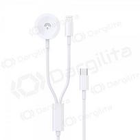 USB-C laidas Dudao A12MAX-2in1 USB-C į iWatch / Lightning 1.2 m