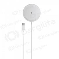 MagSafe belaidis įkroviklis Blue Star Charing Pad 15 W su USB-C laidu baltas