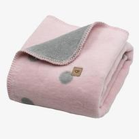 Vaikiškas medvilninis pledas Zaffiro Bari 75x100 cm Baby Pink
