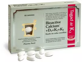 Pharma Nord Bioaktyvus kalcis + D3 + K1 + K2 tabletės N60