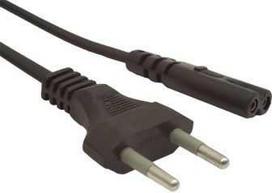 Gembird 189938 Power cord (C7), VDE approved, 2 m