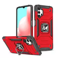 Wozinsky Ring Armor tough hybrid case cover + magnetic holder for Samsung Galaxy A73, red