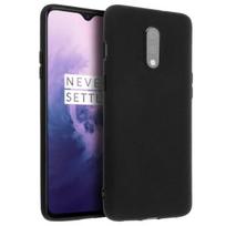 Coque - PRANEŠTI - Oneplus 7 - Minkštas silikoninis gelis - Juodas - Apsauga nuo smūgių ir įbrėžimų