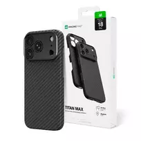 AmazingThing Titan Max Lens phone case with MagSafe support for iPhone 18 Pro black