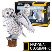 Edukacinis žaislas National Geographic 3d dėlionė 62 elementai Snieginė pelėda I