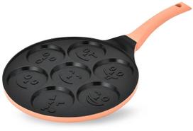 Blynų keptuvė Maestro Smile MR-1222-B, Ø 26 cm, aliuminis, juoda sp.