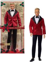 Lėlė vyras Mattel Barbie Signature Holiday 2026 JJX87, 30 cm, juoda sp.