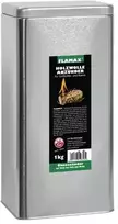 Flamax Ekologiški medžio drožlių ugnies įžiebikliai 1kg metalinėje skardinėje
