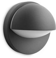 Philips Lauko sieninis šviestuvas B7705 June, 1xE27, max 42W, IP44, 135x195mm, antracito spalvos