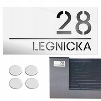 Decortrend Didelė namo numerio lentelė adresinė lentelė namui numeris adresas 15x30cm