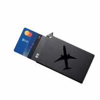 Verslo kortelių dėklas, RFID blokavimas, juodas, 1 vnt.