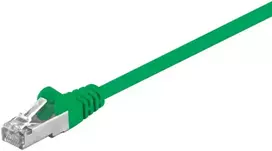 Goobay CAT 5e tinklo kabelis, F/UTP, žalias, 1.5 m - CCA medžiagų mišinys