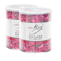 Vaškas plaukų šalinimui Italwax TIN LIPO WAX FLEX Raspberry, 800g x2