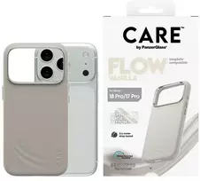 Panzer Glass „Case CARE by PanzerGlass Feature FLOW MagSafe“ dėklas „iPhone 18 Pro“ / „17 Pro“ vanilės spalvos