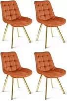 Leobert Biuro kėdė , sukama 360°, vario spalvos, 86 cm, 4 vnt.