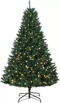 Dirbtinė kalėdinė eglutė su 550 šiltai baltų LED lempučių, žalia, Ø 112 × 180 cm