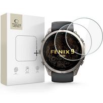 Apsauginis stiklas Tech-Protect Glass Fit+ Garmin Fenix 9 Pro (51 mm), 2 vnt., skaidrus