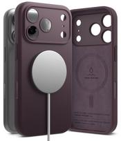Dėklas Ringke Silicone Magnetic MagSafe iPhone 17 Pro Max / 18 Pro Max, bordo
