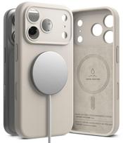 Dėklas Ringke Silicone Magnetic MagSafe iPhone 17 Pro / 18 Pro, akmeninis