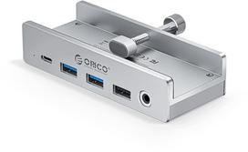 Orico USB-C aktywny, PowerDelivery 100W, HDMI 4K, RJ45, przykręcany do biurka, srebrny (MH8P-SV-BP) | MH8P-SV-BP | 6942227145451