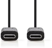 Kabel USB Nedis USB 3.2 Gen 1 (3.1 Gen 1) 2 m USB C 5Gbit/s Black (CCGB64700BK20) | CCGB64700BK20 | 5412810401192