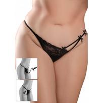 Dėvimas analinis vibratorius Bowtie Bikini (plus size)