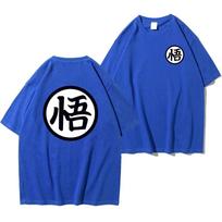 Vasaros mados Anime Son Goku Cosplay marškinėliai Medvilniniai trumpomis rankovėmis Viršutiniai drabužiai Tee Unisex Negabaritiniai laisvalaikio marškinėliai Vyriški Harajuku drabužiai XXL dramblio kaulas