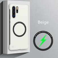 Berėmio magnetinis Magsafe plonas dėklas, skirtas Huawei P30 Pro P40 P50 Pro P30Pro 5G belaidžio įkrovimo kietasis dangtelis For Huawei P40 Pro smėlis